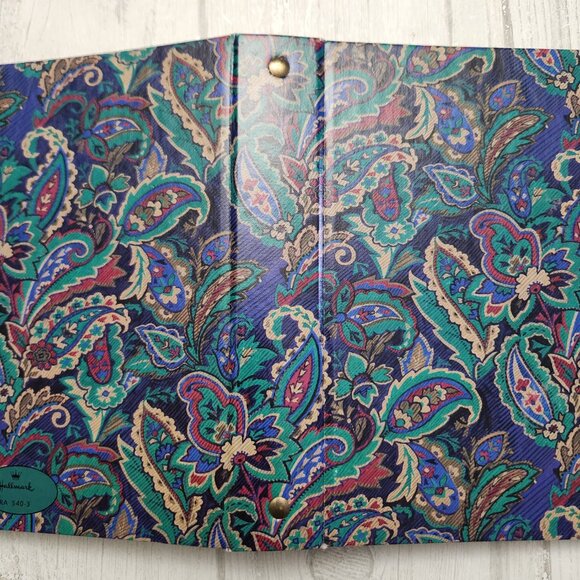 Hallmark Refillable ADDRESS BOOK Calendar Phone Number Paisley Print Book - Picture 9 of 9